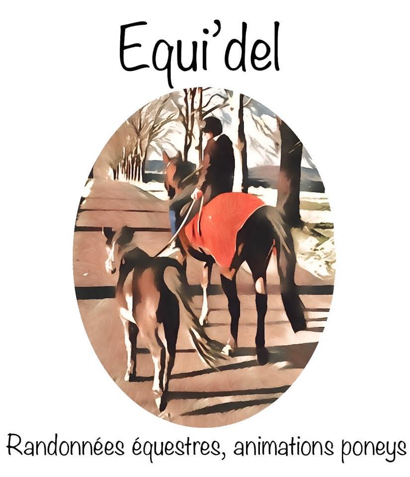 Logo Equi'del - balades à cheval en Moselle